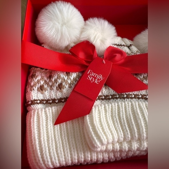 CHARTER CLUB Womens Mommy And Me Fair Isle Beanies Set - Picture 6 of 7